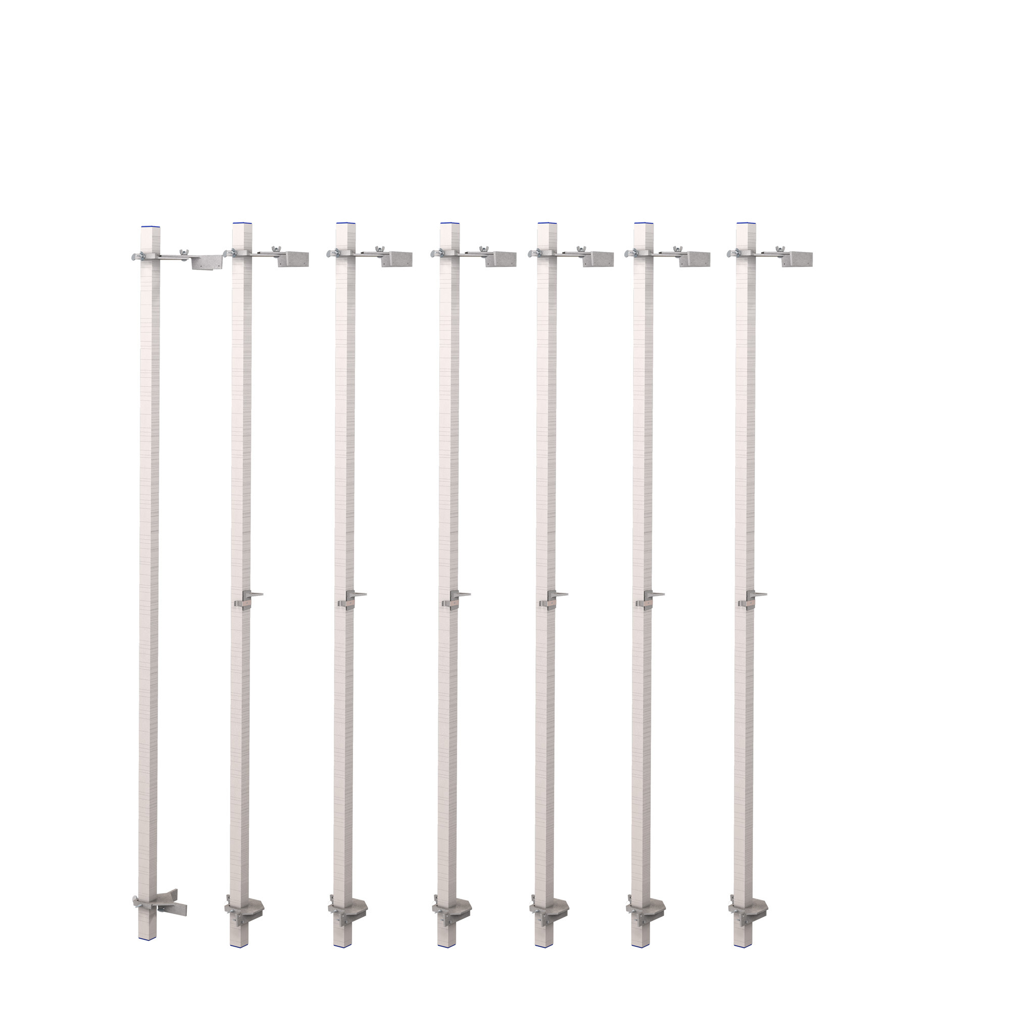 Bon Pro Plus, Corner Pole - Set Of 6 - Model C, Model# 11-165